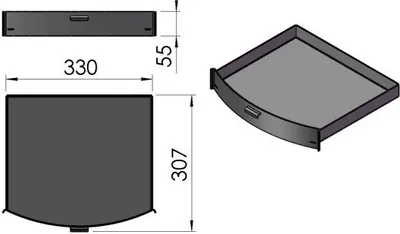 Produktbild von Terma Tech Aschekasten Ascheschublade TT40