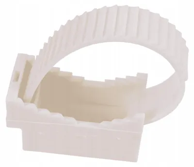 Zdjęcie produktu dla Uchwyt paskowy 21mm 60mm UP-50 biały 12.3 10szt. EP_OPATÓWEK
