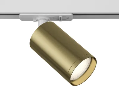 Produktbild von Maytoni Track Lighting TR031-1-GU10-WBS 1xGU10, Weiß und Messing, aus Aluminum, exkl. Leuchtmittel