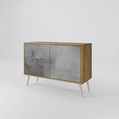 Immagine prodotto di Cassettiera Spacerebels a 2 ante - credenza cassettiera - credenza alta - mobile guardaroba - soggiorno camera da letto - 57,5×111×42 (HxLxP)