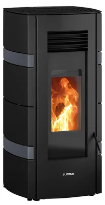 Produktbild von Justus | Pelletofen | Sia | 2,4 - 8 kW | conStone Anthrazit