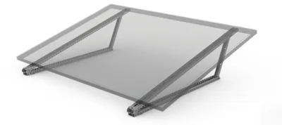 Produktbild von Flachdach Montagesystem für Photovoltaik-Module, 15–30° verstellbar, bis 1200mm Höhe