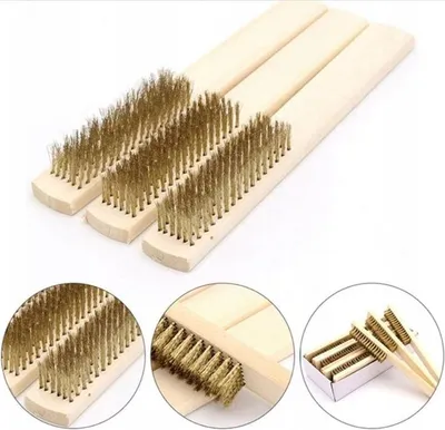 Produktbild von 7&7 Drahtbürste mit Holzgriff weiche Borsten 20 cm