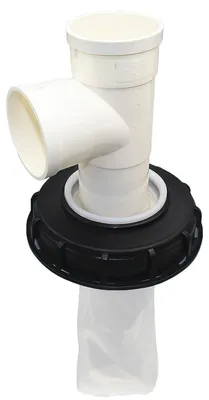 Produktbild von IBC Deckelfilter DN150 bis 165 mm vertikaler 3 Wege Deckel mit waschbarem Nylonfilter für Regenwassertank und IBC Container