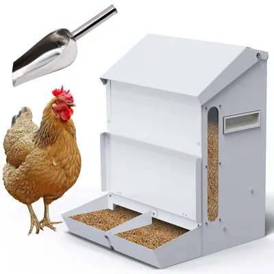 Productafbeelding van Elzusha - Automatische Voerbak voor Kippen en Pluimvee