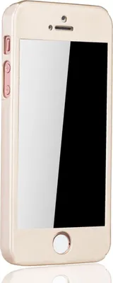 Produktbild von Handyhülle Schutzhülle für Apple iPhone 5 / 5s / SE Full Case Cover Displayschutz 360 Gold