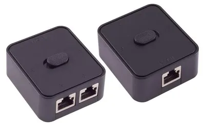 Produktbild von Manueller Netzwerk Switch, bidirektional, 3x RJ45 Ports, 1 Gbit/s, passiv, Auto MDI MDIX