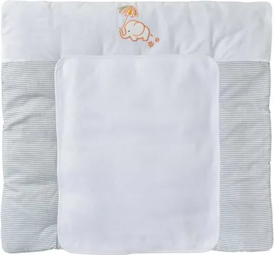 Produktbild von Baby-Delux Wickelauflage  70x75 inkl. abnehmbarer Frotteeauflage Elefant Wickelunterlage Wickelkommode, Wickeltisch Baumwolle waschbar