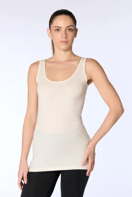 Produktbild von Basic Tanktop aus atmungsaktiver Baumwolle in Jersey-Qualität
