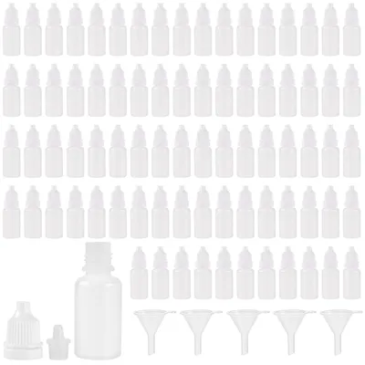 Productafbeelding van 100 Stuks 10 ml Plastic Druppelflesjes voor Vloeistoffen