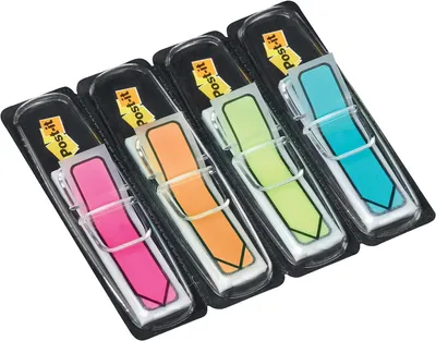 Productafbeelding van Post-it® 684-ARR4 Indexlabels, pijlpuntmodel, type 684 - 11,9 x 43,2 mm, heldere kleuren