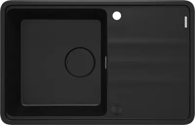 Zdjęcie produktu dla Deante - Zlewozmywak granitowy MOMI 1-komorowy z ociekaczem 78x50 cm nero