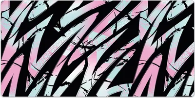 Produktbild von Tischunterlage - Mauspad - 120x60 cm - Laptop Schreibtischmatte - Graffiti kritzelt