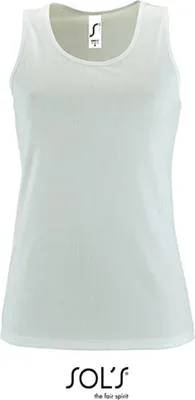 Produktbild von SOLs 02117 | Damen Sports Tank Top Sporty - Farbe: White - Größe: L