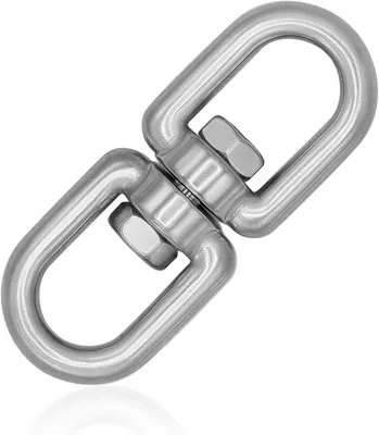 Imagen del producto de Eje giratorio de acero inoxidable, 5 mm, con capacidad de carga de 300 kg, para sillas colgantes