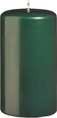 Produktbild von Flachkopf-Stumpenkerzen Dunkelgrün 120 x Ø 60 mm, 4 Stück
