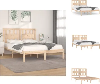 Produktbild von vidaXL Massivholzbett Kiefer 160x200 cm - Betten & Bettgestelle