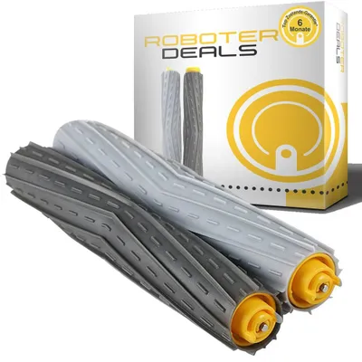 Productafbeelding van vhbw 2 ronde borstels, compatibel met iRobot Roomba stofzuigrobotseries 800, 866, 876, 886, 900, 980, 960, 870, 880 - borstels voor het verwijderen van vuil, set borstels
