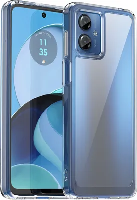 Image de Etui pour Motorola Moto G14 transparent, étui de protection antichoc en silicone TPU Transparent