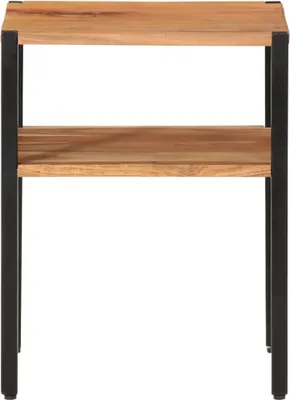 Zdjęcie produktu dla vidaXL Stolik boczny 35x35x45 cm z litego drewna akacjowego i żelaza