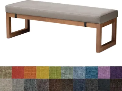 Zdjęcie produktu dla Poduszka na ławkę 80x30x5 cm, szary, do ławka kuchenna