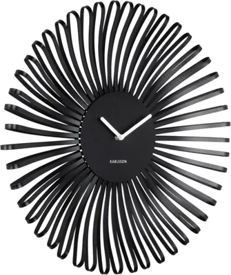 Produktbild von Karlsson - Wanduhr Polo - Schwarz - 48x48x48cm
