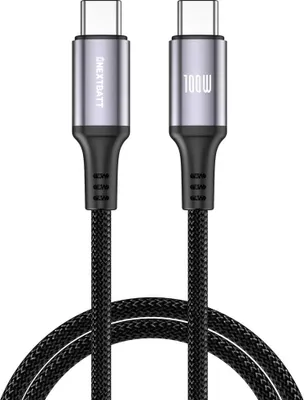 Immagine prodotto di Cavo NEXTBATT da USB-C a USB-C 100W, 5A, 2m - Nero