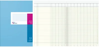 Obrázek produktu pro König & Ebhardt 86-11631 Sloupcová verze záhlaví knihy - A4, 13 sloupců, 40 listů, schéma přes 2 strany