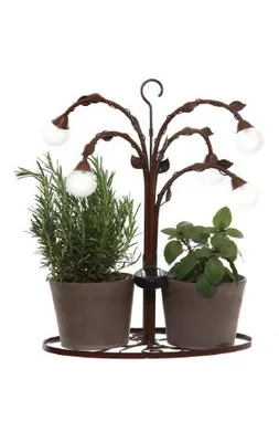 Produktbild von Globo LED Solarleuchte Solar-Lampe Leuchte Garten Blume Ampel 33163