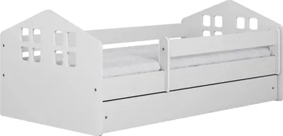 Produktbild von Kocot Kids Kinderbett Kacper weiß mit Schublade 140x70 cm ohne Matratze