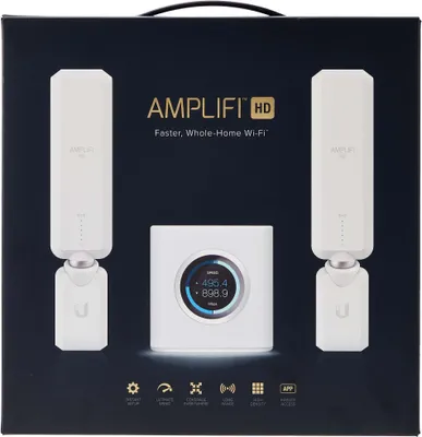 Zdjęcie produktu dla AmpliFi HD, Wi-Fi 5 (802.11ac), Dual-band (2.4 GHz/5 GHz), Przewodowa sieć LAN, Biały, Router biurkowy