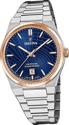 Produktbild von Festina Herrenuhr Swiss Made Armbanduhr Edelstahl silber D2UF20065/2