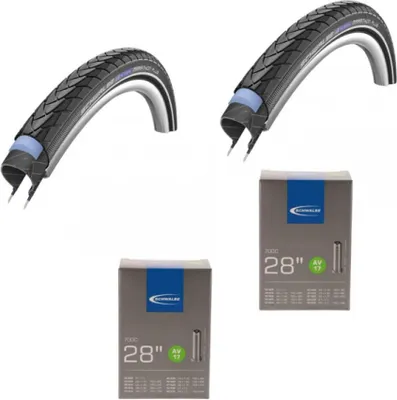Image de Schwalbe 2 x pneus à tringle rigide MARATHON PLUS 28x1,75 47-622 Reflex E-50 2x S...