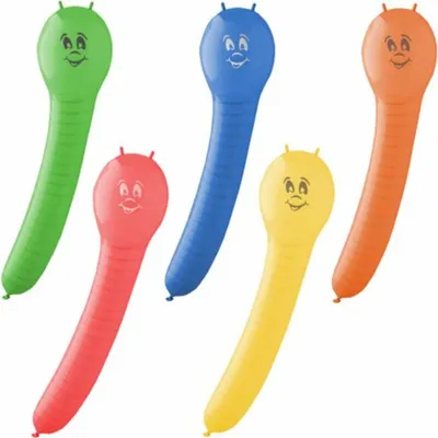 Produktbild von PAPSTAR Luftballons "Caterpillar" farbig sortiert