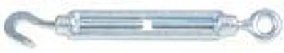 Obrázek produktu pro Alberts 854119 Spannschloss, mit Haken und Öse, verzinkt, Abstand 150 - 235 mm, Gewinde M6, 10er Set