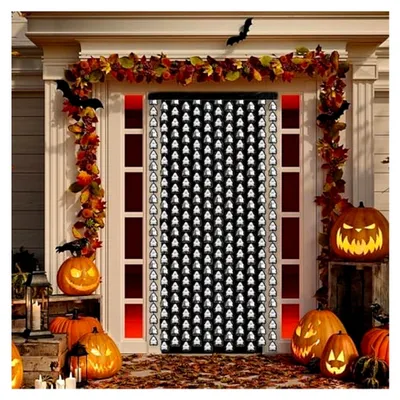 Produktbild von Halloween-Geistervorhang | Gruselige Fensterdekoration für Innen- und Außenpartys