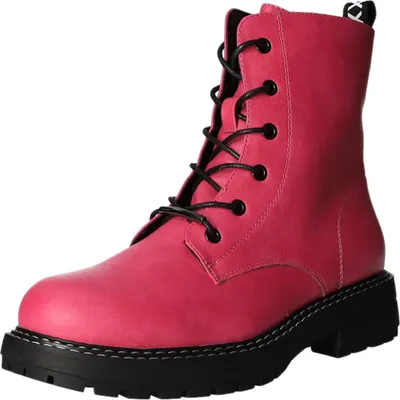 Produktbild von BOXX Damen-Schnürstiefelette Pink-Schwarz, Farbe:rot, EU Größe:40