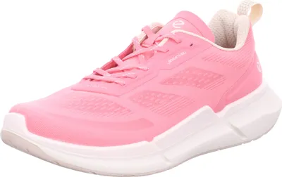 A single pink sneaker is shown against a white background.