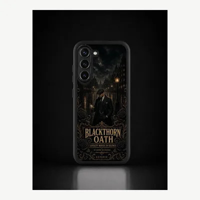 Produktbild von Samsung S23 Hülle Handyhülle Schutzhülle Case mit Schwarzdorn Motiv – LUNØIR ©