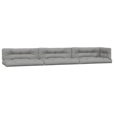 Image de vidaXL Coussin pour palette 7 pcs. tissu gris