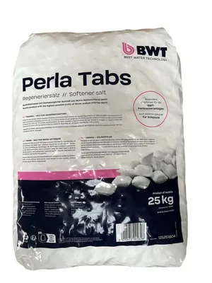 Produktbild von BWT Perla Tabs Regeneriersalz, Tabletten-Salz für Wasserenthärtungsanlagen, 25 kg, bý Sanvo