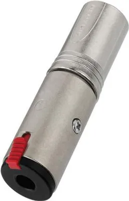 Productafbeelding van NEUTRIK NA3MJ adapter, XLR-mannelijk naar 6,35 mm (jack) -vrouwelijk.
