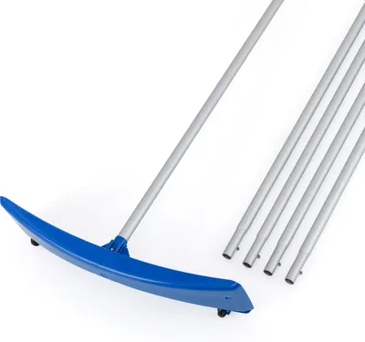 Produktbild von COSTWAY Dach Schneeräumer, Schneeschieber mit Schneeschild, rutschfestem Griff & Rollen, Schneeschaufel Einstellbereich 122-574cm für Solaranlage