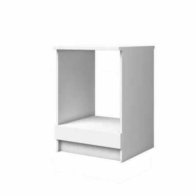 Produktbild von Stamar | Kuchynská skrinka pod rúru 60x60x82 - Biela matná - Minimalistický dizajn - S pracovnou doskou