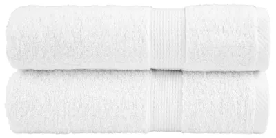 Zdjęcie produktu dla Ręczniki kąpielowe vidaXL Premium SOLUND, 2 szt., białe, 70 x 140 cm, 600 g/m²