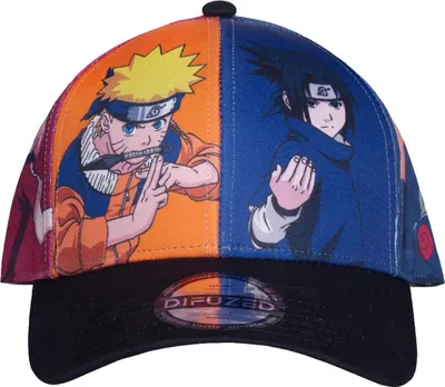 Produktbild von Offiziell lizenzierte Naruto Baseballkappe mit Charakter-Design, 100% Baumwolle, verstellbar