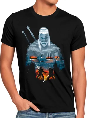 Produktbild von A.N.T. Epic Geralt Fight Herren T-Shirt geralt wolf schwert