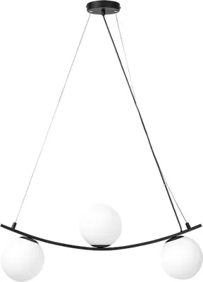Immagine prodotto di Rabalux 3469 Lampada a sospensione 3 spot Aslan, E14, bianco-nero, sfera, industriale