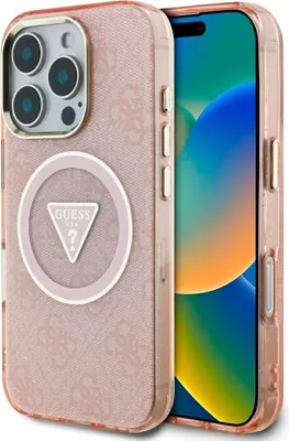Produktbild von Guess Hülle MagSafe iPhone 16 Pro Max, Rosa