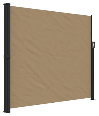 Produktbild von vidaXL Seitenmarkise Ausziehbar Taupe 180x500 cm